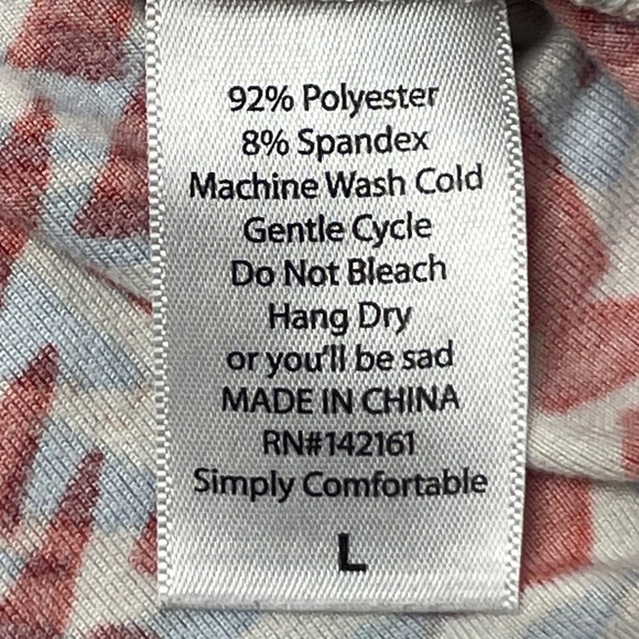 Women’s Large, LuLaRoe,  Red/White/Blue Tunic Top - Picture 7 of 10